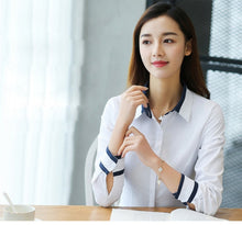 Load image into Gallery viewer, Women Tops And Blouses Office Lady Blouse Slim Shirts Women Blouses Plus Size Tops Casual Shirt Female Blusas