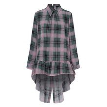 Load image into Gallery viewer, Celmia Women Asymmetrical Tops 2021 Fashion Solid Back Buttons Ruffles Shirts Long Sleeve Lapel Casual Blouses Ladies Blusas 5XL