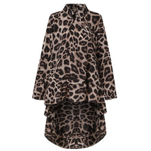 Load image into Gallery viewer, Celmia Women Asymmetrical Tops 2021 Fashion Solid Back Buttons Ruffles Shirts Long Sleeve Lapel Casual Blouses Ladies Blusas 5XL