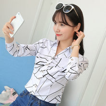 Load image into Gallery viewer, Women Tops And Blouses Office Lady Blouse Slim Shirts Women Blouses Plus Size Tops Casual Shirt Female Blusas
